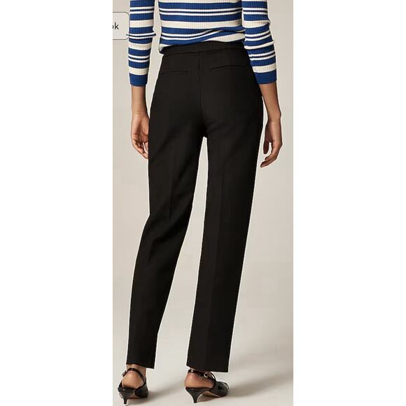 NWT J.Crew Kate Pants Black Trouser Women's 16 Work Measures 38 X 31 - Picture 2 of 10